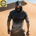 thumbnail image 1 of VBVC Men's UPF 50+ Long Sleeve Sun Protection Hoodie with Face Cover,Quick Dry Breathable Outdoor Hiking Fishing Shirt For Men,Gray,S-3XL, 1 of 5