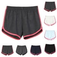 thumbnail image 1 of VBVC No Boundarie Women's Cotton Dolphin Shorts,Ladies Color Block Yoga Shorts,Workout Breathable Shorts For Women,Dark Gray,S-2XL, 1 of 5