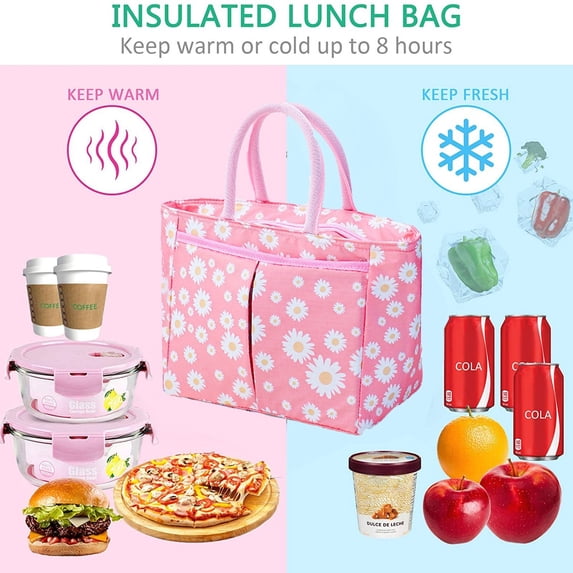 VBVC Single-Shoulder Lunch Bag Large-Capacity Outdoor Picnic Bag Fresh-Keep Ice Pack