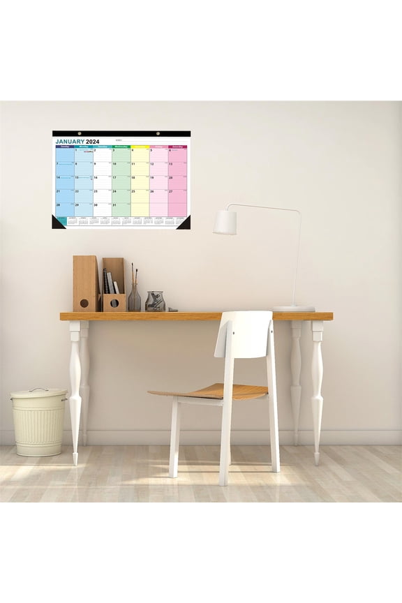 Strong Twin-Wire Binding,Large Daily Blocks,18 Month Wall Calendar 2024-2025,Jan 2024-Jun 2025