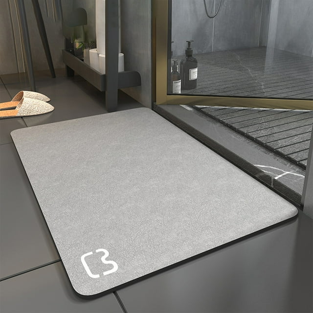 VBVC Super Absorbent Floor Mat,Ultra Thin Bathroom Rugs With Rubber