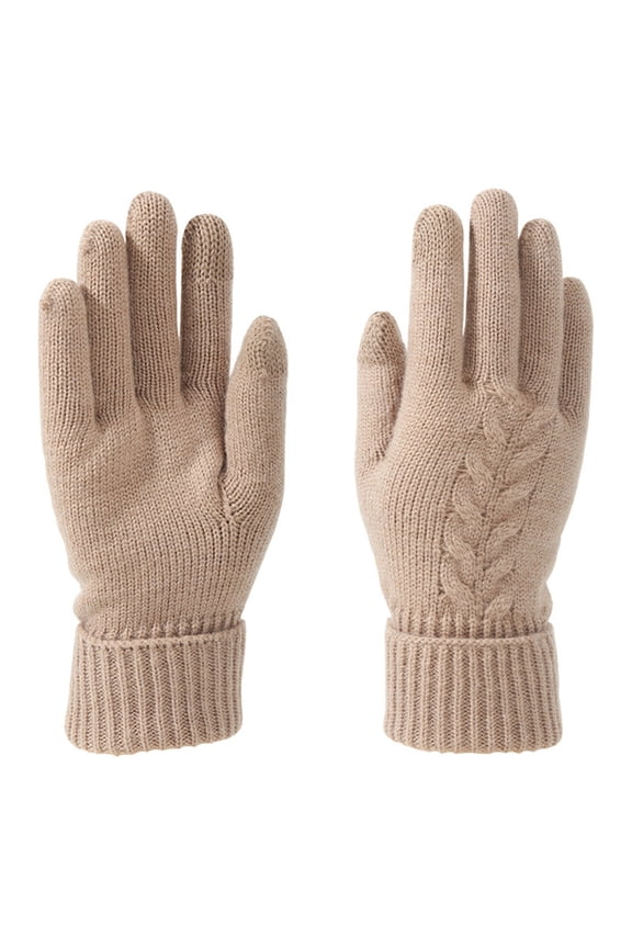 Unisex Anti-Slip Gloves with Hard Knuckle Protection,Touchscreen Compatible Gloves for Men and Women,Khaki,Size L