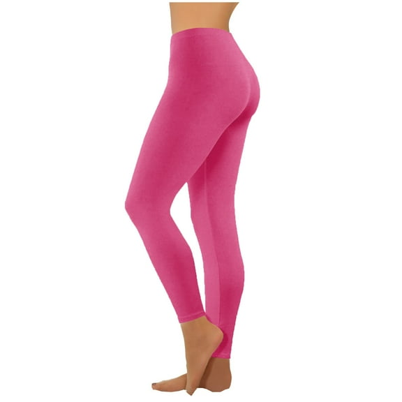 VBVC Women's Butt Lift Yoga Pant,Ladies Tummy Control Leggings,Slim Stretchy Trousers For Women,Hot Pink,Size XXL