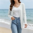 thumbnail image 1 of VBVC Women's Button Down V Neck Cardigan , Ladies' Soft Lightweight Long Sleeve Coat , Everyday Layering Basic Tops For Women, S-L, 1 of 8