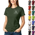 thumbnail image 1 of VBVC Women's Custom Photo and Text Crew Neck T Shirt , Ladies' Personalized Short Sleeve Basic Top , Casual Summer Graphic Tee For Women, Black , S-5XL, 1 of 7