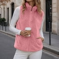 thumbnail image 1 of VBVC Women's Fleece Vest with Pockets , Fuzzy Warm Zip Up Sleeveless Jacket For Women, S-XL, 1 of 7