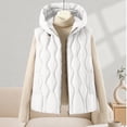 thumbnail image 1 of VBVC Women's Hooded Puffer Vest with Pockets , Waterproof Zip Up Sleeveless Jacket For Women, M-2XL, 1 of 9