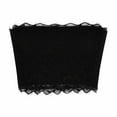 thumbnail image 1 of VBVC Women's Lace Trimmed Bandeau Bra,Ladies Seamless Strapless Tube Top,Stretchy Chest Wrap Lingerie For Women,Black,Size L, 1 of 5
