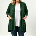 thumbnail image 1 of VBVC Women's Lightweight Open Front Cardigan, Long Sleeve Soft Stretchy Coat For Women, Ladies' Loose Fit Drape Duster With Pockets, Green , S-2XL, 1 of 5