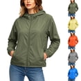 thumbnail image 1 of VBVC Women's Lightweight Zip Up Hooded Jacket , Sun Protection Coat For Women , Ladies' Lightweight Windproof Tops with Pockets, S-4XL, 1 of 9