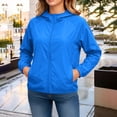 thumbnail image 1 of VBVC Women's Lightweight Zip Up Hooded Jacket , Sun Protection Coat For Women , Ladies' Lightweight Windproof Tops with Pockets, S-4XL, 1 of 8