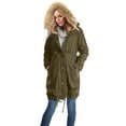 thumbnail image 1 of VBVC Women's Maternity 3 in 1 Puffer Coat with Baby Carrier Pouch,Thicken Windproof Quilted Jacket For Women,Army Green,Size M, 1 of 7