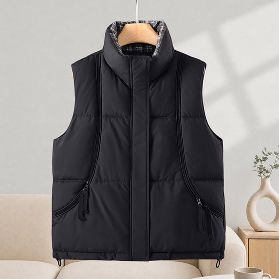 VBVC Women's Padded Puffer Vest with Pockets , Waterproof Zip Up Sleeveless Jacket For Women, M-2XL