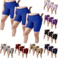 thumbnail image 1 of VBVC Women's Plus 3-Pack Butt Lift Biker Shorts,Ladies Breathable Stretchy Bottoms,Workout Sweatpants For Women,Black,L-5XL, 1 of 8
