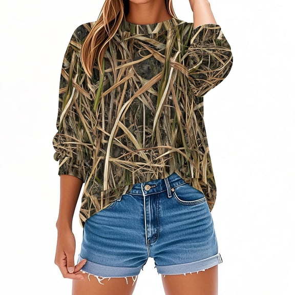 VBVC Women's Plus Size Maple Leaf Sweatshirt,Ladies Long Sleeve Pullover Tops,Daily Streetwear Blouse For Women,Gray,Size XXXL