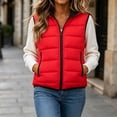 thumbnail image 1 of VBVC Women's Puffer Vest with Pockets , Quilted Zip Up Sleeveless Jacket For Women, M-5XL, 1 of 6