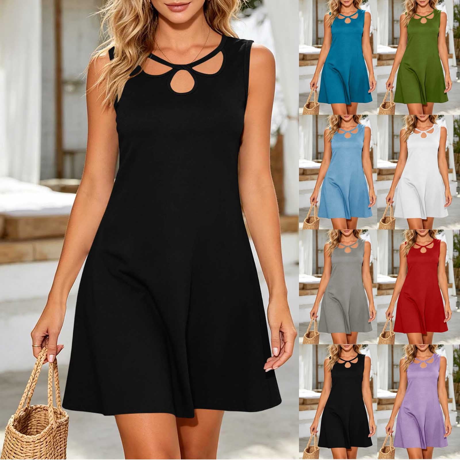 keyhole shirt dress Short Sleeve High Neck Keyhole Cut Out Contrast Hem Mini Bodycon Dress In Black Woven | EGO US