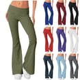 thumbnail image 1 of VBVC Women's Stretchy Flare Yoga Pants,Butt Lift Leggings for Women,Ladies High Waisted Workout Bootcut Trousers,Blue,S-2XL, 1 of 9