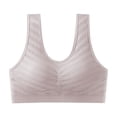 thumbnail image 1 of VBVC Women's Textured Seamless Wireless Bra,Ladies Full Coverage Bralette,Supportive Racerback Lingerie For Women,Beige,Size XL, 1 of 5