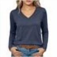 thumbnail image 1 of VBVC Women's V Neck Long Sleeve Tee , Ladies' Slim Fit Basic Top , Breathable Soft Stretch Shirt For Women, S-2XL, 1 of 9