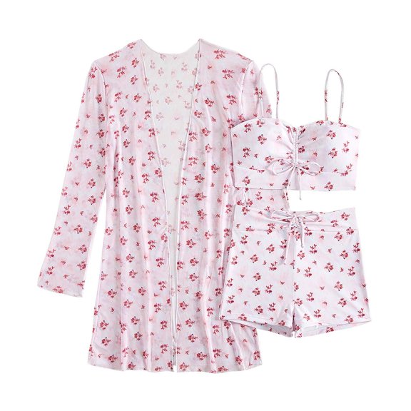 VBVC Womens Straps Halter Bikini Bathing Suit with Cover Up 3 Piece Swimsuits S-Xl