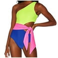 thumbnail image 1 of VBVC Womens Swimwears New Quick Dry Outer One-Piece Swimsuit Gradient One-Piece Swimsuit, 1 of 6