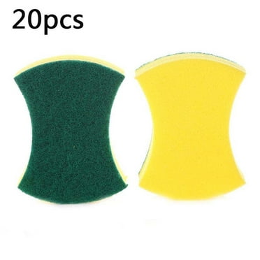 VBXOAE 30 Pack Individually Wrapped Sponges,Kitchen Dishwashing Sponges Bulk,Non Scratch scouring Pads Scrub sponges for Dishes Household Cleaning Travel Apartments Hotel Car