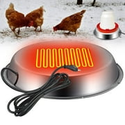 VBXOAE Chicken Water Heater Base, Stainless Steel Heated Waterer for Poultry Care, Winter Deicer for Poultry Drinkers