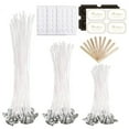 thumbnail image 1 of VBXOAE DIY Candle Making Kit with Pre Waxed Natural Wick Set,Stainless Wick Holders Paraffin Coated Threads for Household Candles Safe and Crafting Supplies, 1 of 7