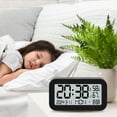 thumbnail image 1 of VBXOAE Digital LED Alarm Clock with Large Screen Display Features Time,Date,Day,Indoor Temperature Humidity,Multiple Alarms,Sleep Mode Adaptive Brightness, 1 of 6