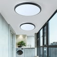 thumbnail image 1 of VBXOAE Dimmable LED Ceiling Light with 3-Color Adjustment--Thin 5cm Acrylic Lamp for Bedroom,Living Room,Corridor-Easy Install,Wet Location Safe Black, 1 of 2