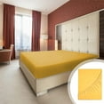 thumbnail image 1 of VBXOAE Double Bed Fitted Sheet,Non-Slip Fixed Cover for All-Inclusive Mattress Protection and Ultimate Sleep Comfort Yellow, 1 of 7