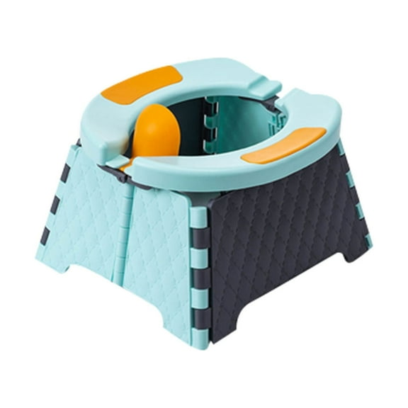 VBXOAE Foldable Toilet Car Mobile Folding Toilet Travel Portable Non Cleaning Bedpan and Urinal Sky Blue