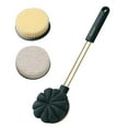 VBXOAE Long Handle Double Sided Bath Brush with Soft Nylon Bristles and