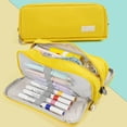 thumbnail image 1 of VBXOAE Large Capacity Multi Compartment Pencil Case for Students Versatile Stationery Organizer with Layered Storage Stable Cloth Material Easy to Clean and Maintain, 1 of 6