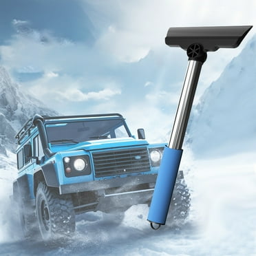 VBXOAE Multifunctional Car Snow Shovel and Deicing Tool,ABS Material,Ergonomic Handle,Non-Slip Grip,Space-Saving Design for Winter Maintenance,Blue