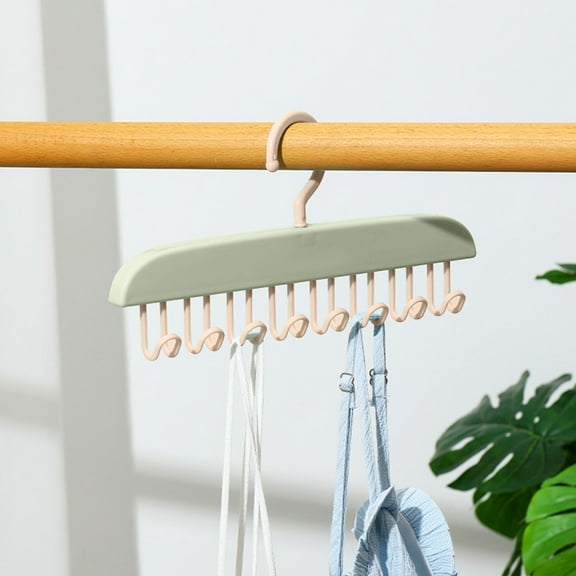 VBXOAE Multifunctional Organizer Hanger Wave Drying Rack for Underwear Undershirts and Accessories Space Saving Design for Closets and Bathrooms with Hooks