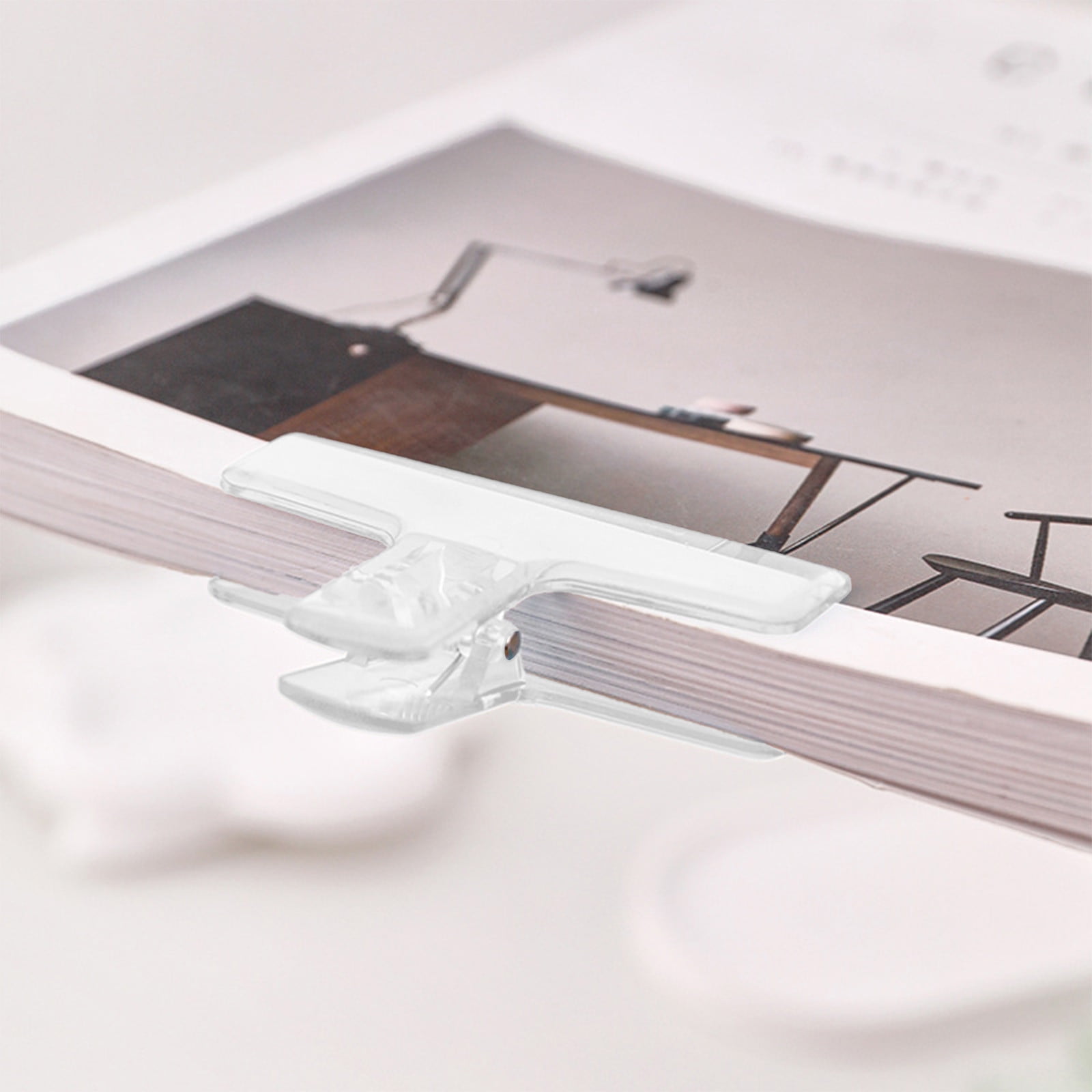 VBXOAE Multifunctional Plastic Clip for Office and Study Transparent ...