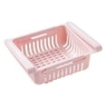 thumbnail image 1 of VBXOAE Pull-Out Refrigerator Storage Box & Food Organizer Drawer Shelf for Kitchen,Adjustable Design,Easy to Clean,Space-Saving,Ideal for Utensils,Soap,Towels-Keep Sink & Counter Organized,Pink, 1 of 1