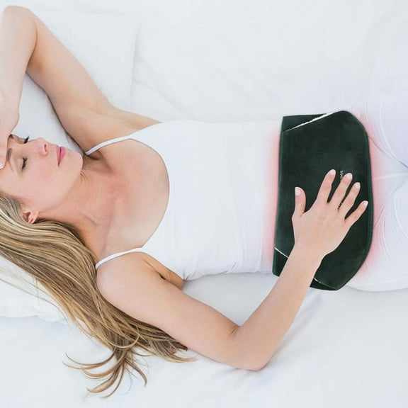 VBXOAE Rubber Hot Water Bottle 1000ML with Belt Set-Relieves Menstrual Cramps,Muscle Aches,Joint Pain,Arthritis-Double Layer Waist Cover for Warmth-Cold/Hot-4 Color Options Army Green