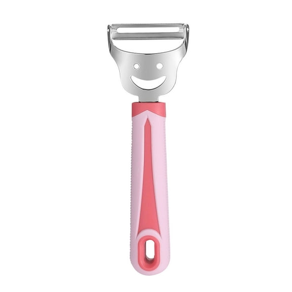 VBXOAE Stainless Steel Peeler Face Planer Kitchen Paring Knife Potato Paring Knife Paring Scraper Pink