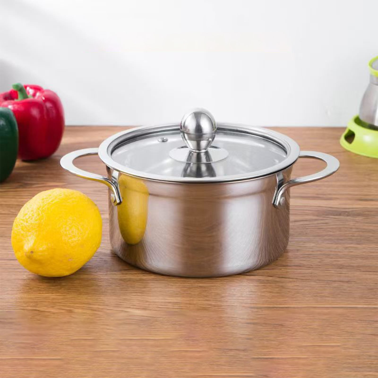 VBXOAE Thickened Stainless Steel Fondue Pot for Individual Cooking Suit ...
