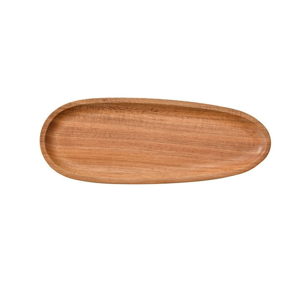 VBXOAE Wooden Plates Round Dinner Plates Wood Serving Tray Wooden Serving Platters for Home Decor Food Vegetables Fruit Charcuterie Appetizer Serving Tray