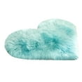 thumbnail image 1 of VBXOAE Wool Imitation Sheepskin Rugs Non Slip Bedroom Carpet Mats Light blue, 1 of 2
