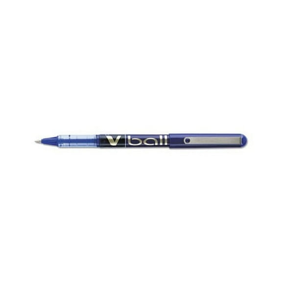 VBall Liquid Ink Stick Roller Ball Pen Fine 0.7mm, Blue Ink/Barrel, Dozen