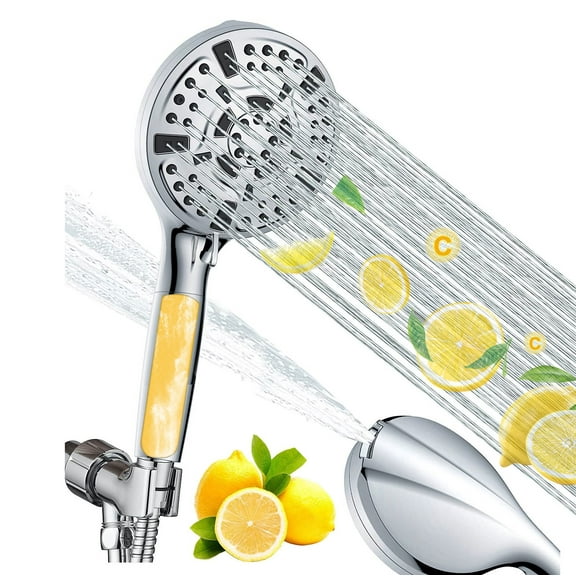 VC Aromatherapy American Shower Set 5-inch Electroplated Shower Head Removable Handheld Pressurized Shower