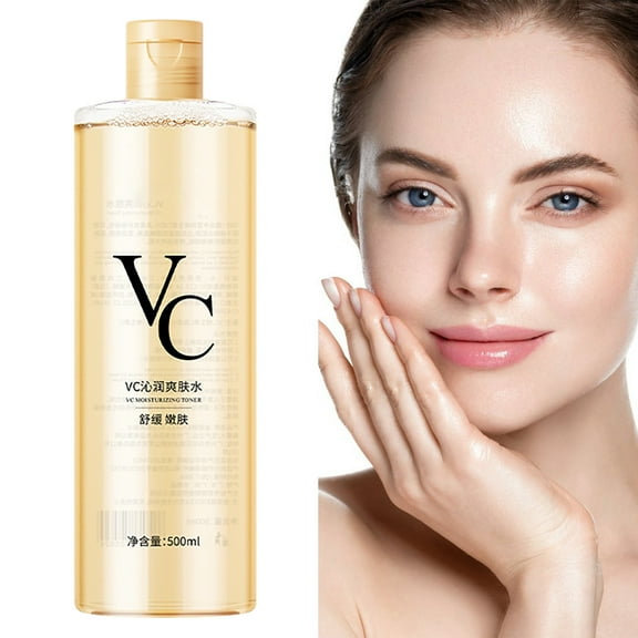 VC Toner, 300ml VC Toner Intensive Refreshing Hydrating, Lightweight Face Moisturizer,Vitamin C & Sweet Orange Essence, Minimizes Pores & Soothes Dry Skin for All Types