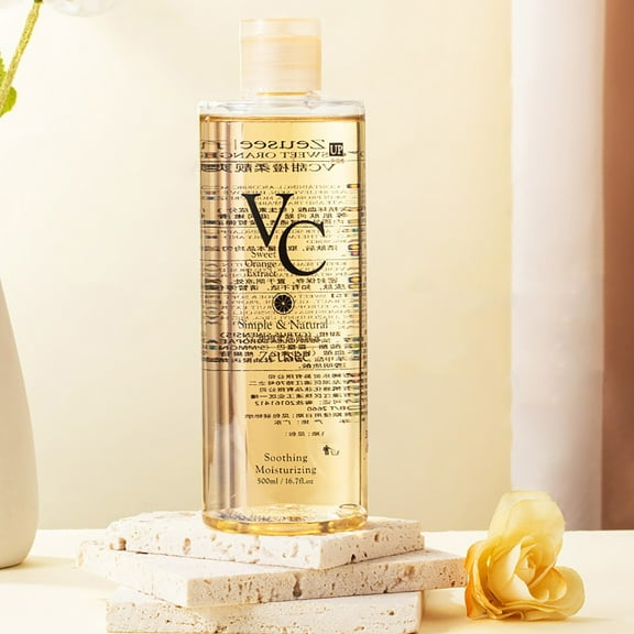 VC Toner & Hydrating Lotion Clearance! 500ml Moisturizing Water for Skin Rejuvenation, Refreshing & Elasticity-Boosting, Includes Spray Bottle for Easy Application, Suitable for All Skin Types