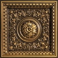 thumbnail image 1 of VC02-Rhine Valley 2 ft. x 2 ft. PVC Lay-in Ceiling Tile in Antique Gold (100 Sq.ft / Pack) - 25 Pieces, 1 of 2