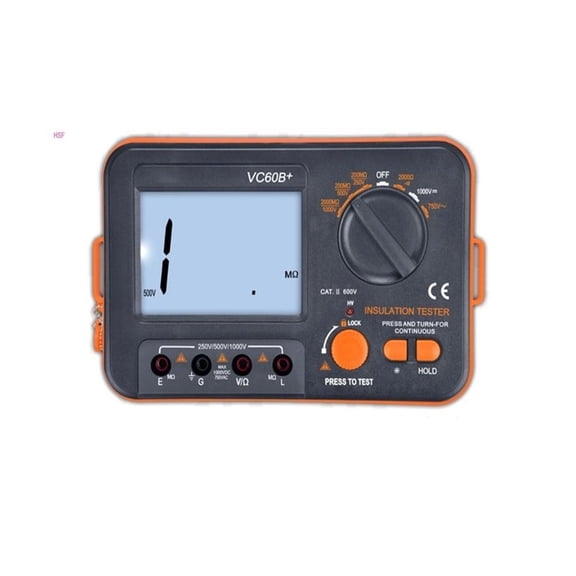 VC60B+ Insulation Resistance Tester Digital Megohmmeter Electrician Megohm Meter